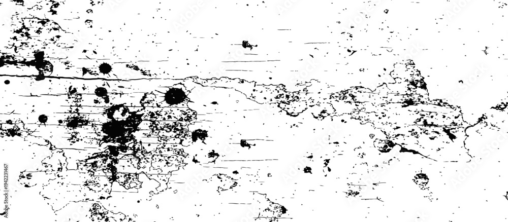 Obraz premium Abstract Black and White Grunge Texture Background with Distressed Effect and Scratches for Overlay or Graphic Design