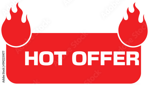 Hot Deals Daily Offer Business Icon Vector