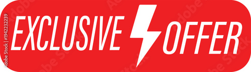 Exclusive Offer Luxury Concept Vector button  free