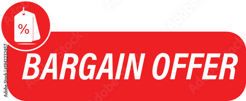 Bargain Offer Discount Sale Label Vector