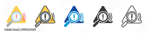 intrusion detection icon set multi style various collection