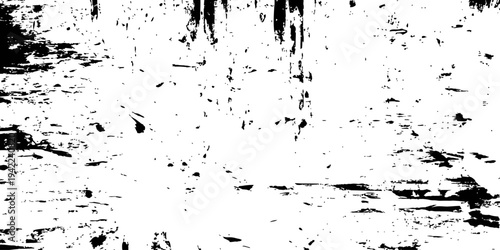 Black and white grunge texture overlay distressed scratched surface effect vector abstract background for artistic design