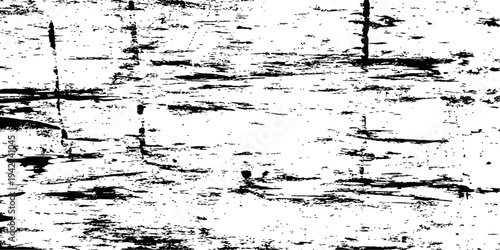 Black and White Abstract Vector Grunge Overlay Texture Background