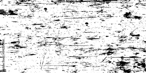 Black and white grunge texture overlay distressed weathered scratched surface vector background