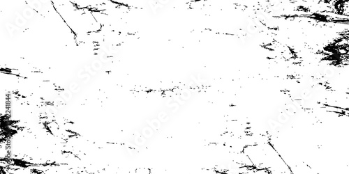 Black and White Grunge Distressed Texture Overlay Vector Background