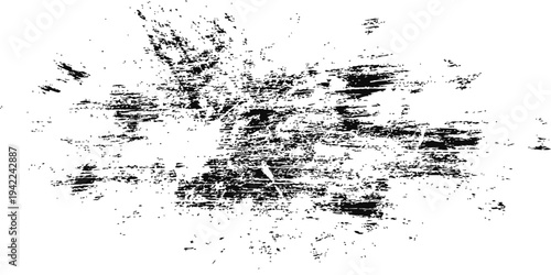 Black Grunge Distress Texture Overlay Vector Rough Scratch Noise Effect