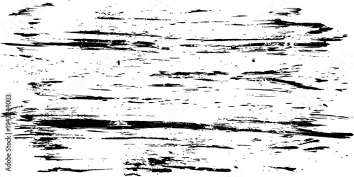 Vector Distressed Texture Overlay Horizontal Paint Brush Strokes Grunge Background