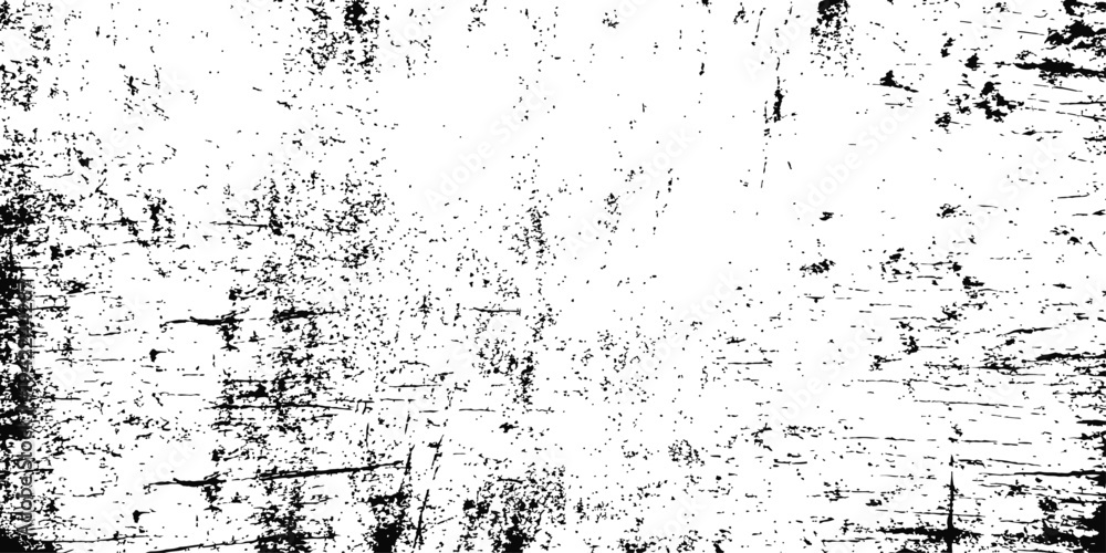 Fototapeta premium Abstract Black and White Vector Grunge Texture Distressed Overlay Background with Scratches and Rough Grain