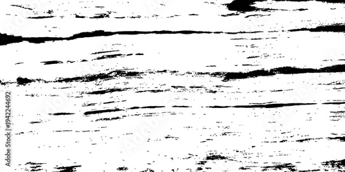 Black and White Grunge Wood Grain Texture Abstract Vector Background