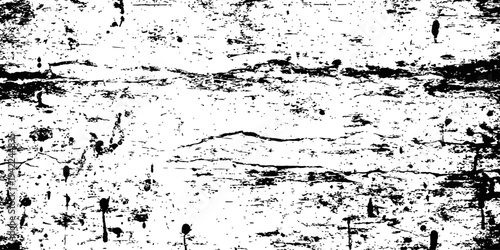 Black and white grunge texture vector overlay background of distressed cracked and spotted rough surface