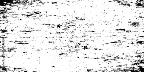 Horizontal Scratched Grunge Texture Vector Overlay Black and White Distressed Background