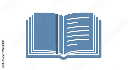 Open Book Illustration.