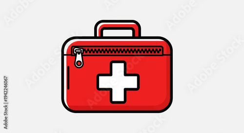 Red First Aid Kit.