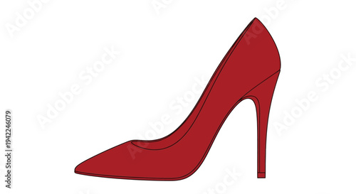 Red High Heel Shoe.