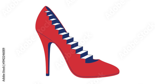 Red High Heel Shoe.