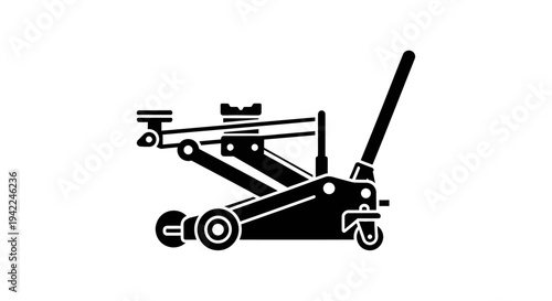 Scissor Car Jack Illustration.