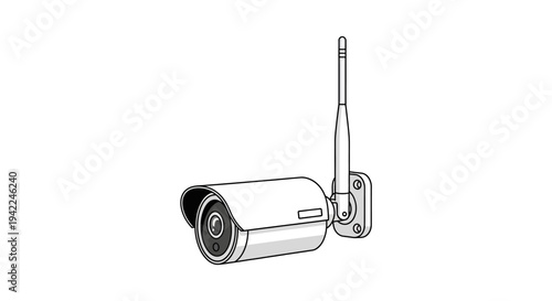 Security Camera Illustration.