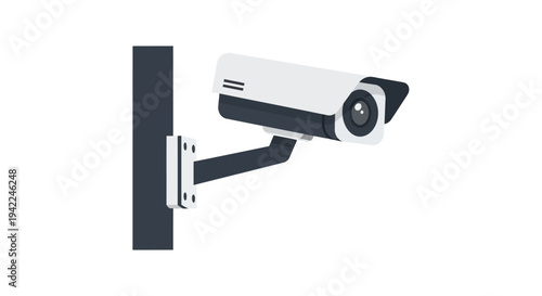 Security Camera on Wall.