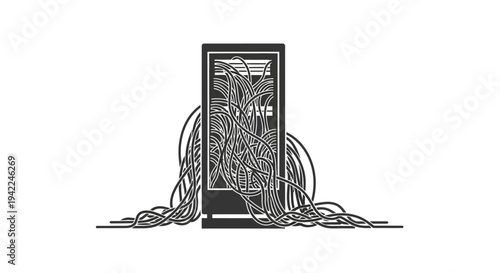 Server Room Network Equipment.