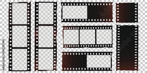 Filmstrip Collection: A diverse arrangement of classic filmstrips, capturing the essence of vintage photography and filmmaking in a captivating composition.