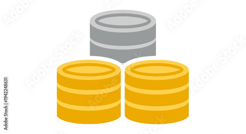 Stacks of Coins Money.