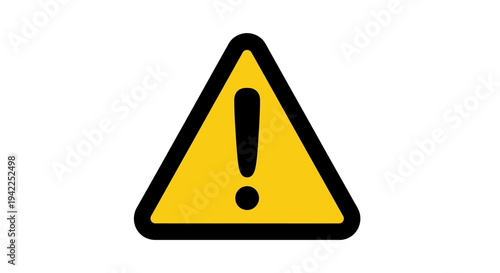 Yellow Warning Sign Symbol.