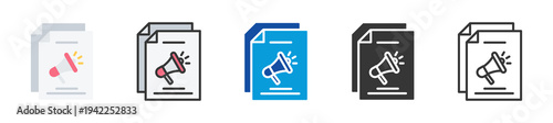 ad copy icon set multi style various collection