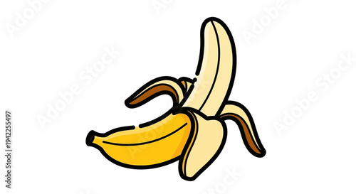 Banana Fruit Illustration.