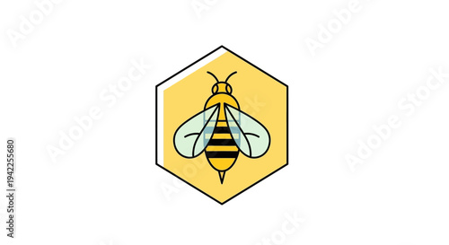 Bee in Honeycomb Logo.