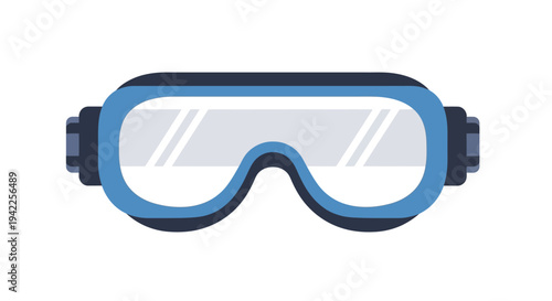Blue Protective Safety Goggles.