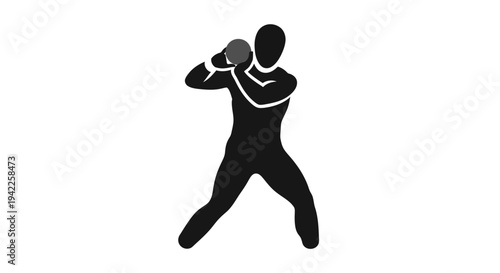 Boxer in Fighting Stance.