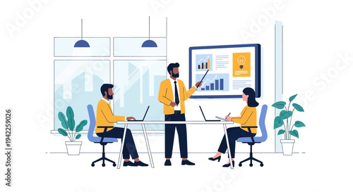 Business People in Meeting.