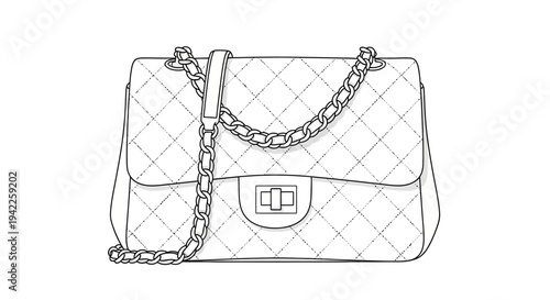 Chanel Quilted Handbag Design.