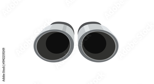 Close up of binoculars.