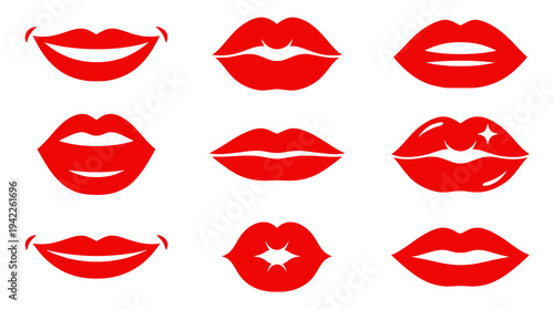 Dynamic Red Lips Concept Collection