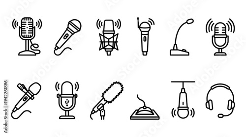 Microphone Icons Collection