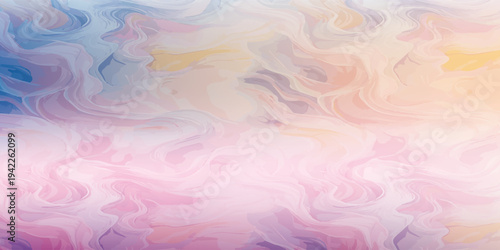 Abstract watercolor painting with soft pastel colors and fluid textures.