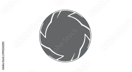 Cracked Circle Icon.