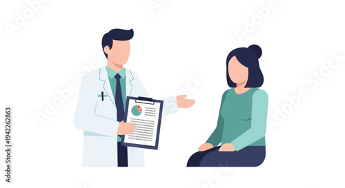 Doctor and female patient.