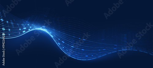 Technology digital data flow background, modern tech banner, corporate business concept, for presentation business or tech event poster EPS 10