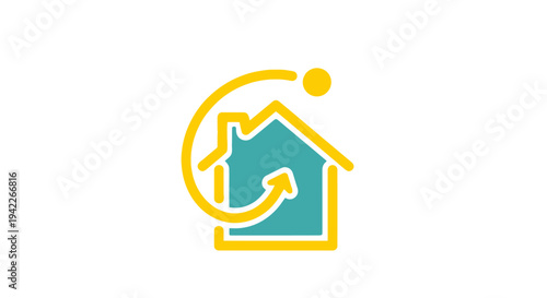 home insurance logo house protection concept.