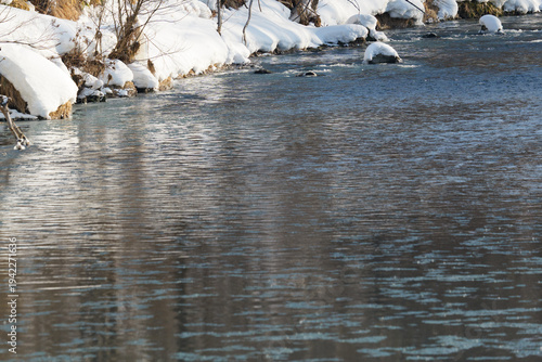 冬の美瑛川