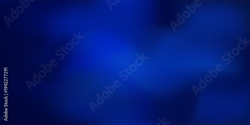 Abstract Deep Blue Gradient Background with Soft Fluid Shapes and Modern Mesh Texture. vector illustration