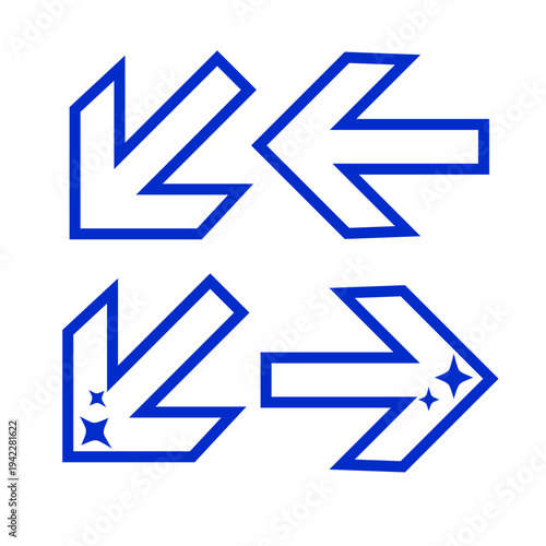 サイバー風あしらいイラスト素材
