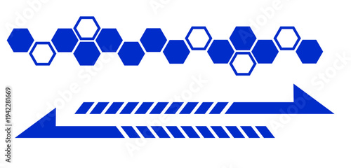 サイバー風あしらいイラスト素材
