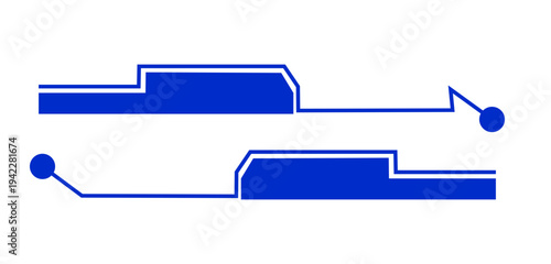 サイバー風あしらいイラスト素材
