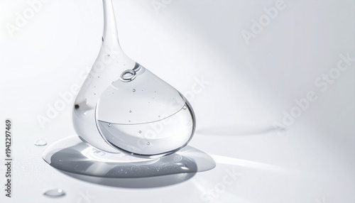Broken Glass Decanter on White Background.