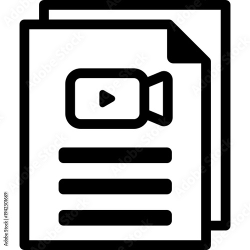 Script Writing Document Icon