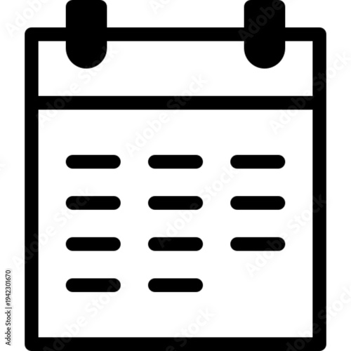 Schedule Planner Calendar Icon