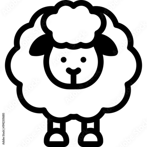 Sheep Farm Animal Icon